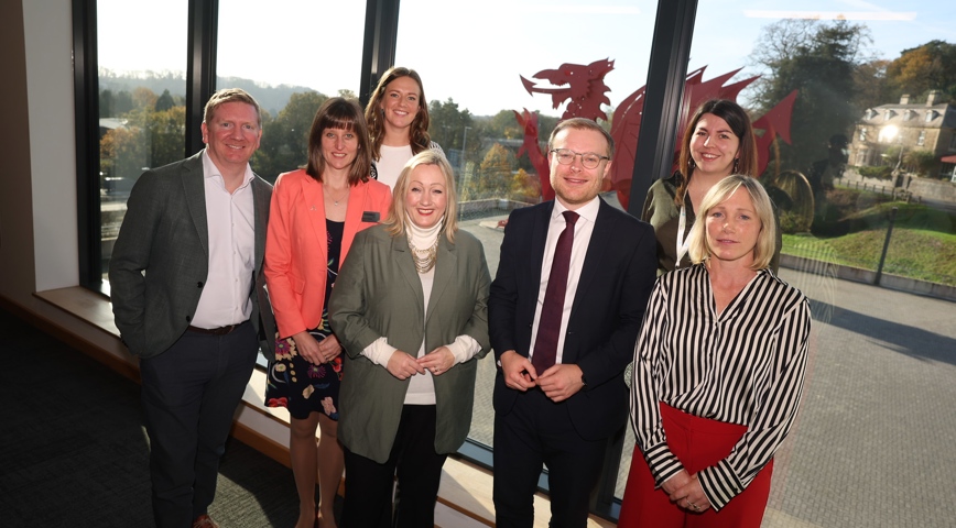 Ministers and our team at Future Energy Wales 2024