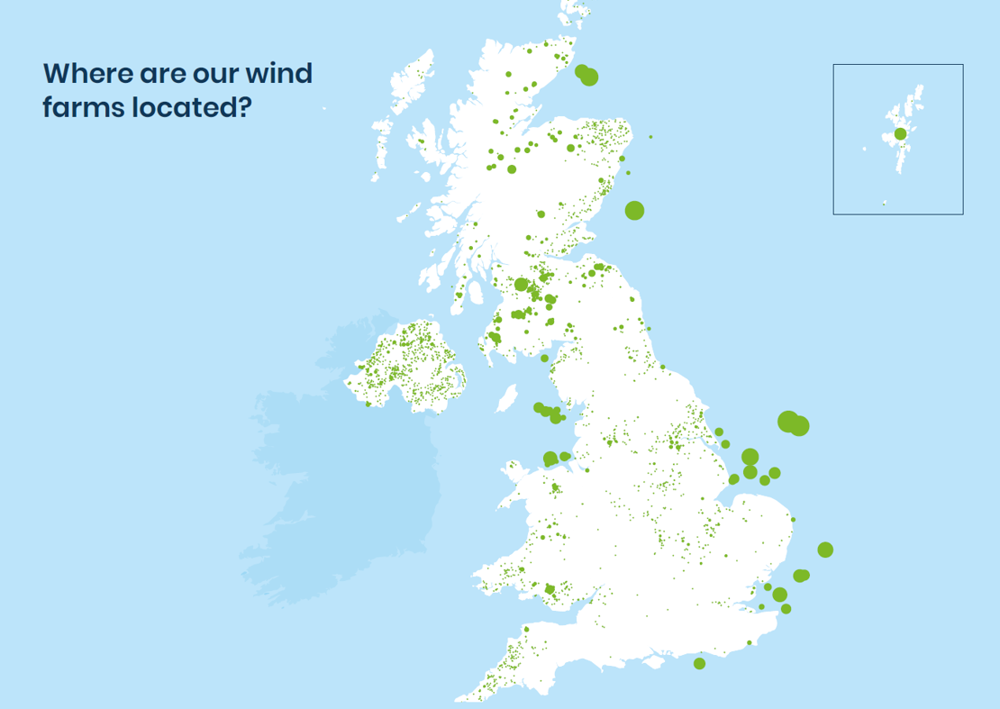 Wind farm locations